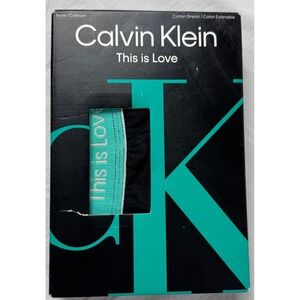 Calvin Klein Mens This is Love Pride Cotton Stretch Trunk Black 4XL